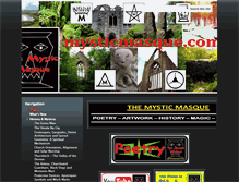 Tablet Screenshot of mysticmasque.com